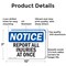 Signmission Safety Culture Sign, 10 in Width, Aluminum, Rectangle OS-2PACK-NS-A-710-L-16462 - alternate 6